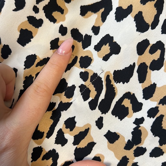 ARITZIA leopard satin slip midi skirt - Picture 3 of 3